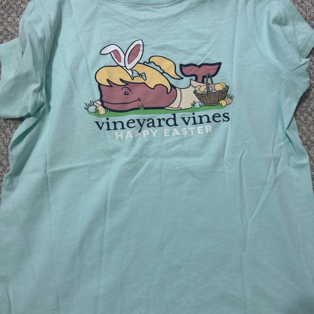 Vineyard Vines Light Blue Easter Tee